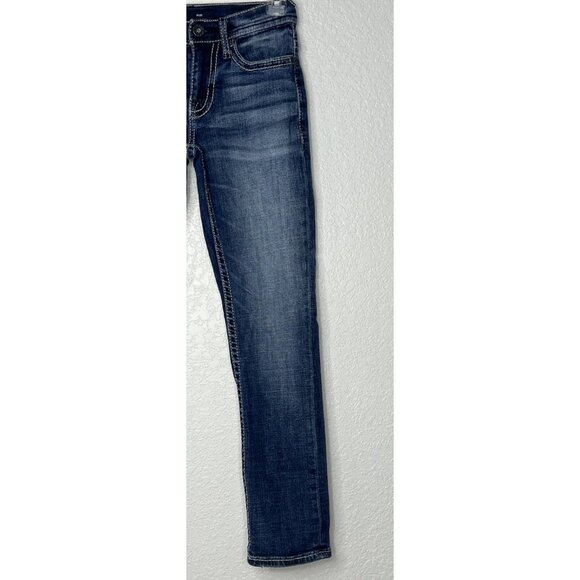 BKE Alec Jeans Buckle Sz 25x30 (27”L) Dark Wash With Fading Straight - Picture 5 of 14